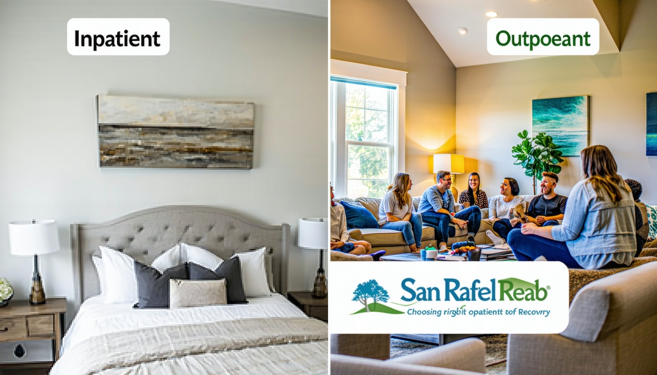 whats the difference between inpatient and outpatient rehab